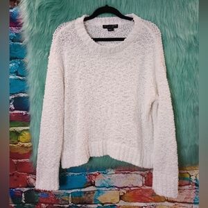 Social Standard By Sanctuary White Long Sleeve Textured Sweaters Size XL